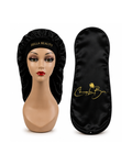Midnight Palm Satin Bonnet