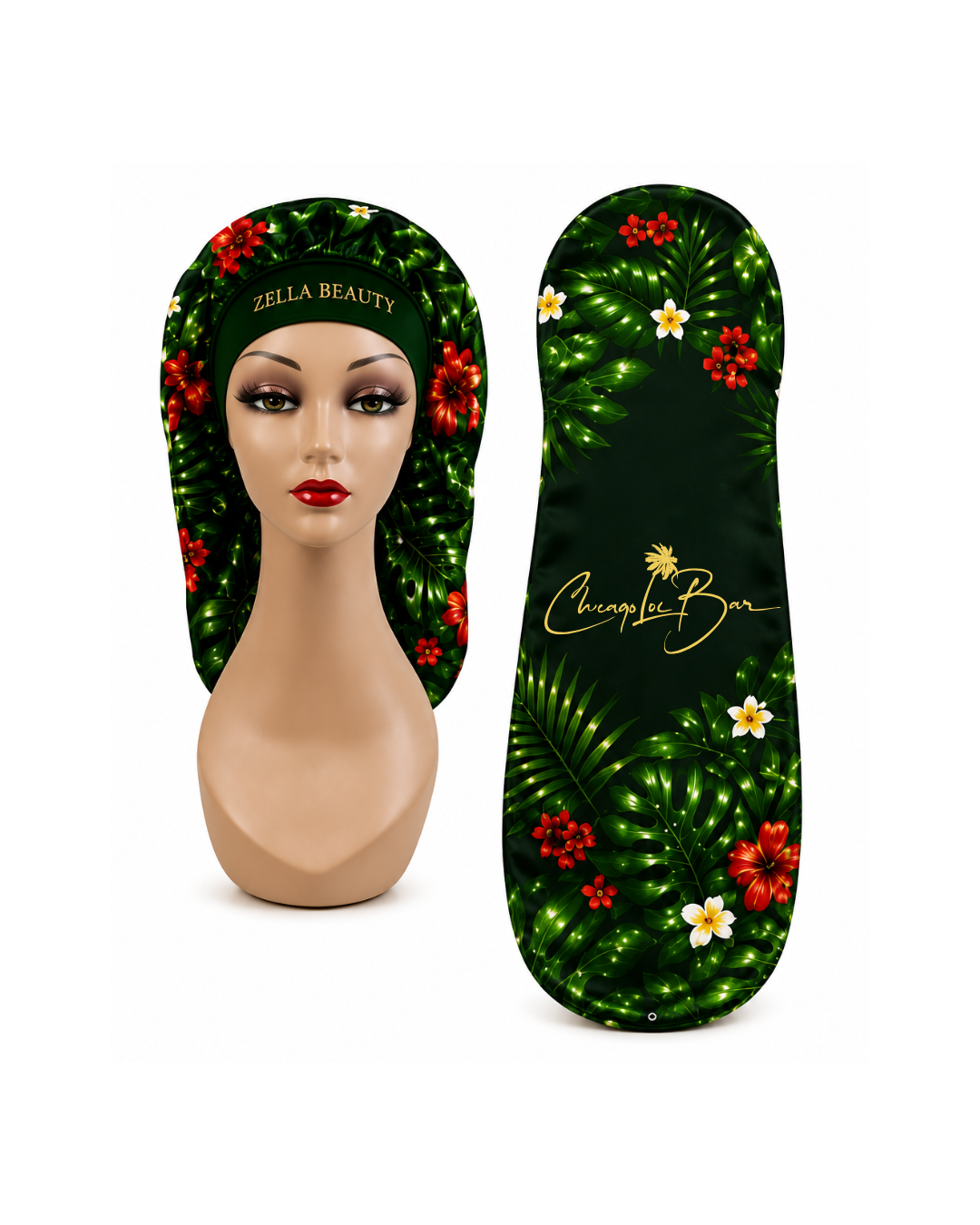 Palm Paradise Satin Bonnet